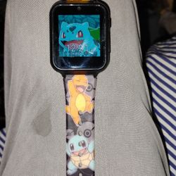 Accutime Pokemon Pikachu  LCD WATCH Kids Works Well