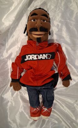 Vintage Full Body Ventriloquist Puppet Figure w/ Jordan Outfit Moving Mouth