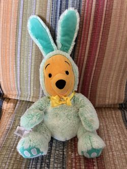 Disney Store Pooh Bear Easter Bunny 2021 Plush Doll 18" 