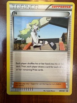 Pokemon N BW100 Black Star Promo Non-Holo Trainer! 2013 MP/LP
