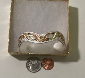 Vintage Metal Montana Silversmiths Bracelet, Nice Silver and Brass Design, Quality, Fashion, Accessory, Country & Western, Western Wear, Rodeo