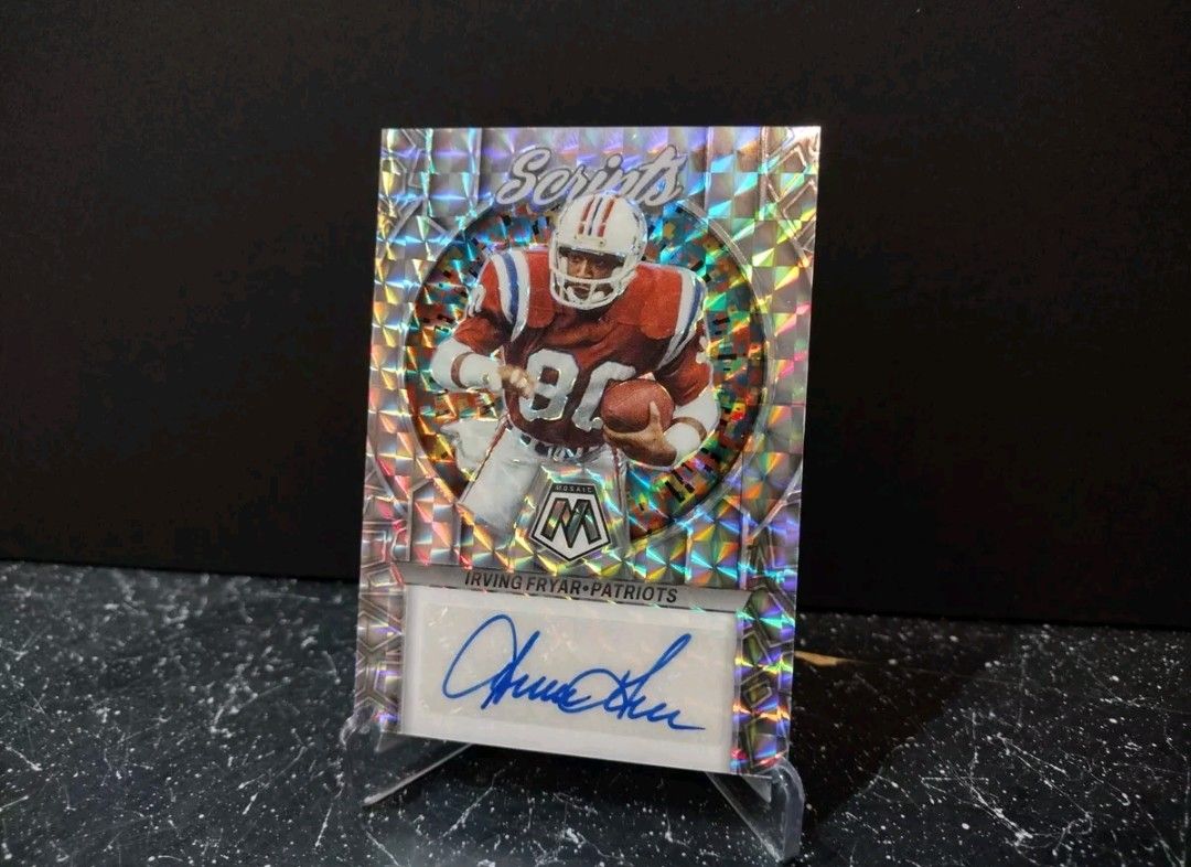 2023 Panini Mosaic Irving Fryar Silver Prizm Autograph