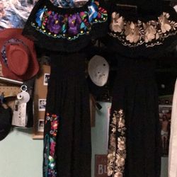 Beautiful Gorgeous Mexican Embroidered Dresses New De Manta 
