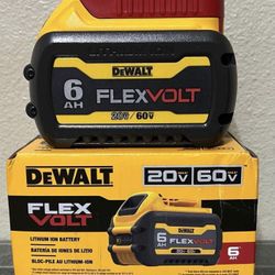 New DEWALT Flexvolt 6.0AH Battery 60-20/Volt.