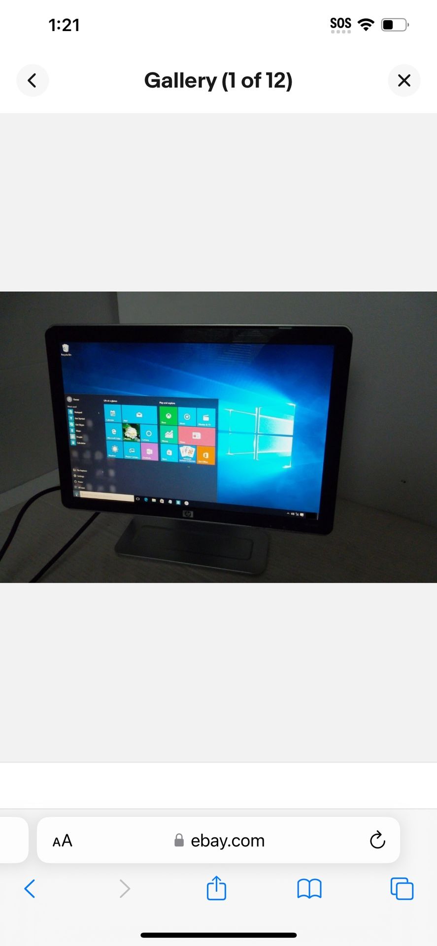 HP w1907 Widescreen LCD Monitor 19" DVI VGA Built-in Speakers 435820-101 RK283AA