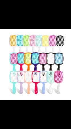 Hair Brush Women Mesh Hollow