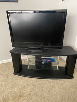 37” Toshiba TV and Stand