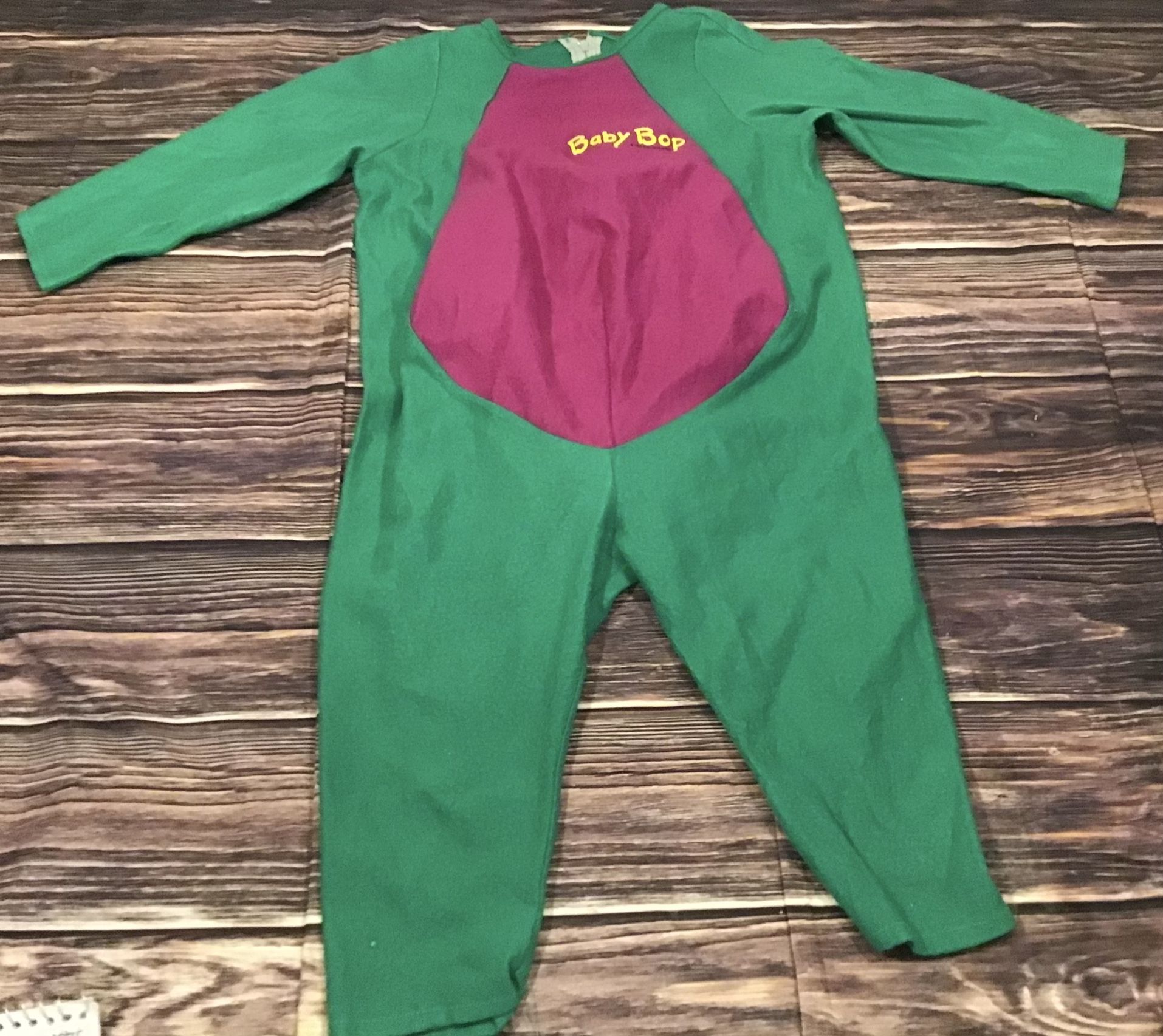 Vintage Barney Baby Bop Costume Size 3-4 Years Old