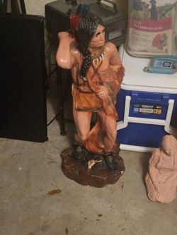 Standing Indian Statue 31 Inches 
