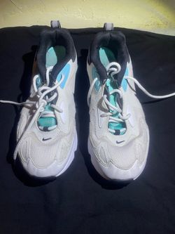 Nike Air Max 200 SZ 8.5 Women's Lace-Up Low Top Mesh Sneakers White/Teal/Black