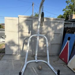 Punching bag stand