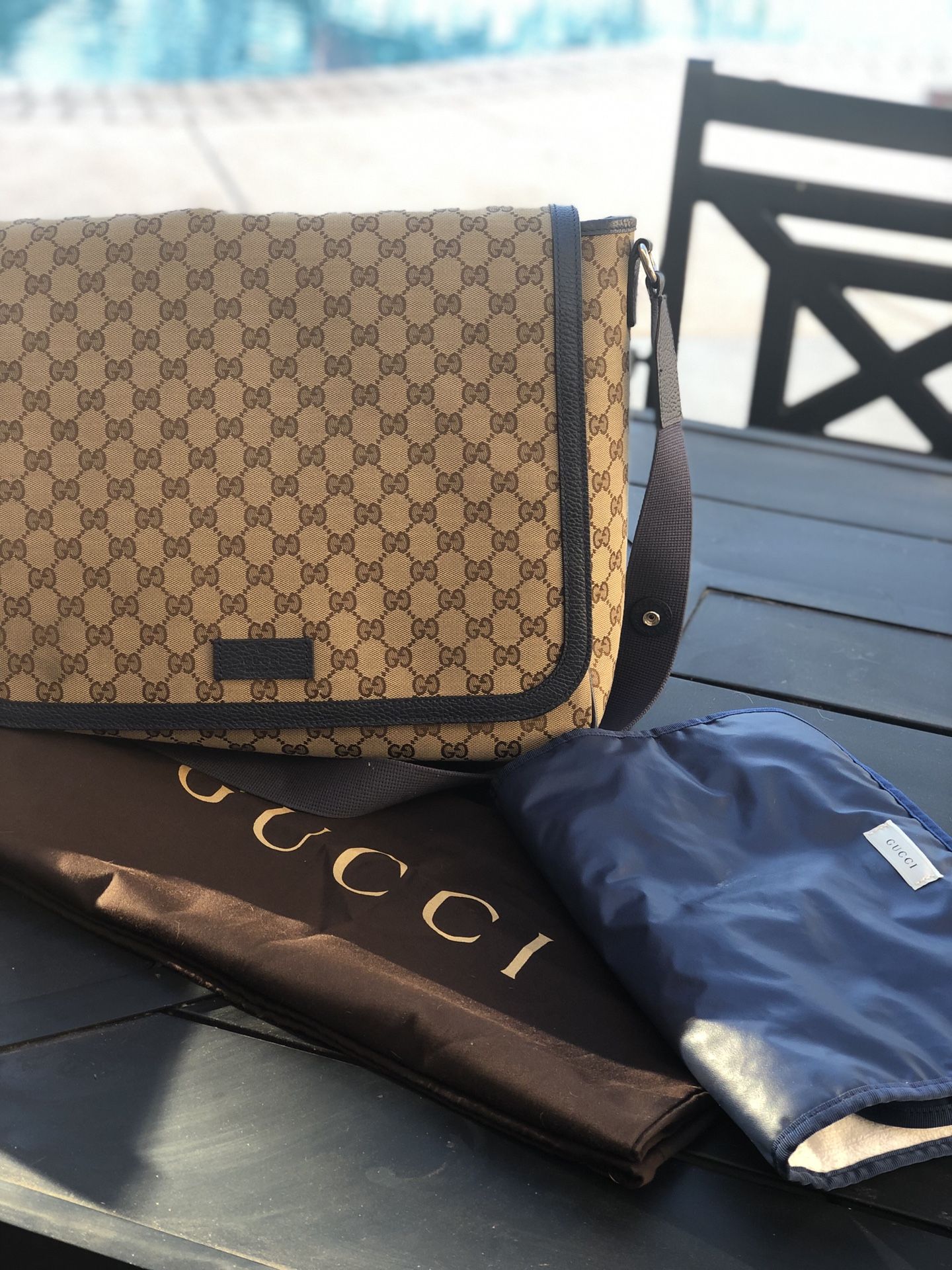 100% authentic Gucci diaper bag