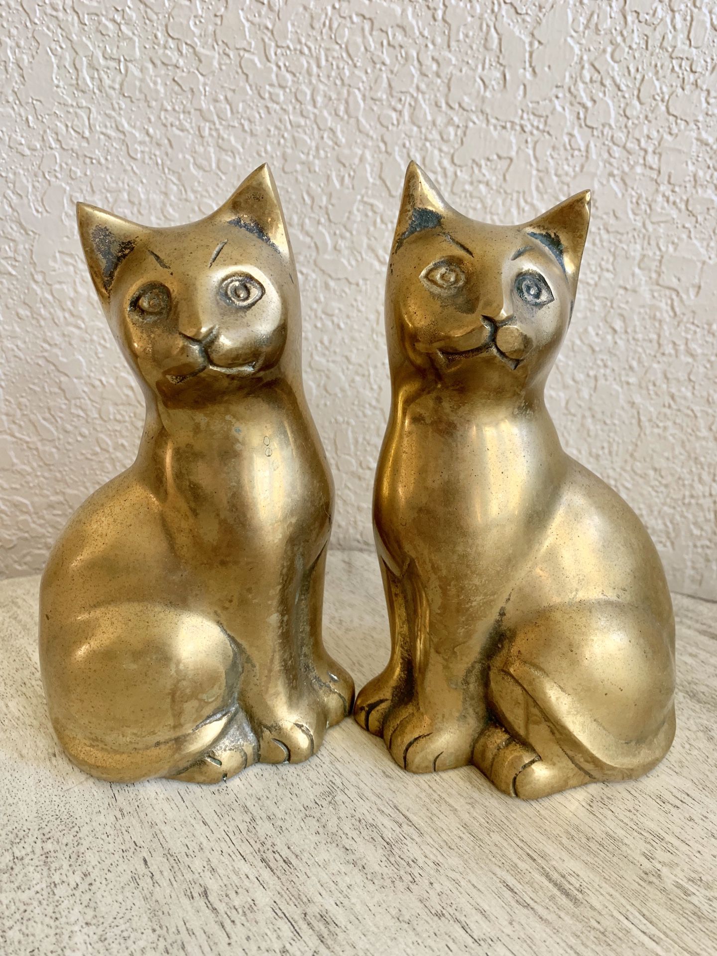 ***pending pickup*** Vintage Brass Cats - a Pair