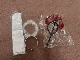 New costume set angst devil accessories costume festival rave raver Halloween halo horns Bundle deals available, feel free to message me with offers