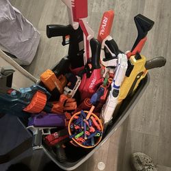 A Bunch Of Nerf Guns Any Offer Lmk Just Want To Get Rid Of Em All