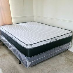 NEW QUEEN-SIZE PILLOW TOP MATTRESS & BOX SPRING ‐ 2PC