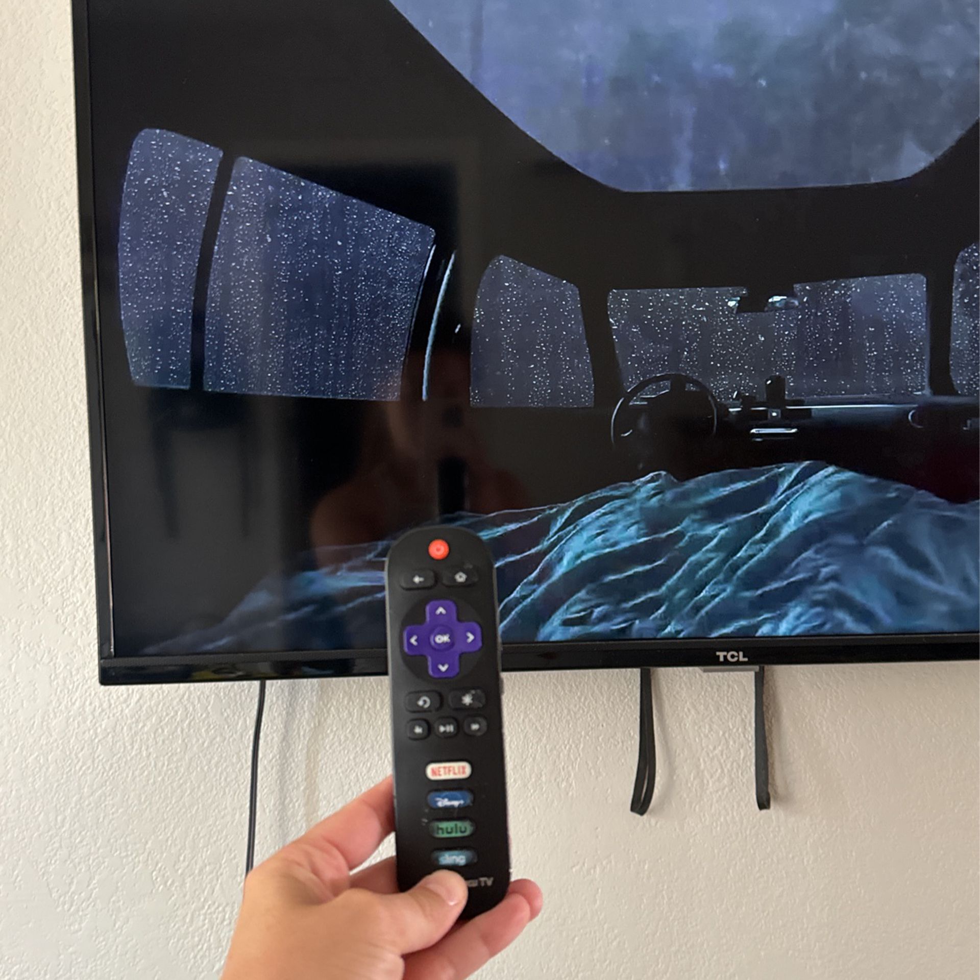 Roku Flatscreen TV + Wall Mount