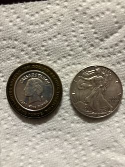 2 Silver Coins !!! $$ 120 Firm 