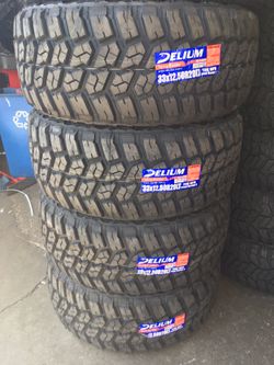 33” x R20 (33x12.50R20LT) all terrain $739 all 4 installed