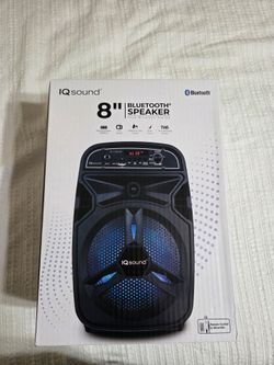 Supersonic IQ-5108DJBT Portable Bluetooth Speaker with True Wireless Stereo & LED Light Show, Black