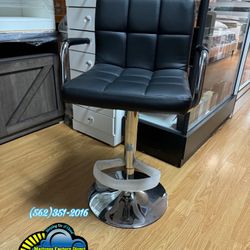 Black Chair New Metal Stool Brand Nuevo 