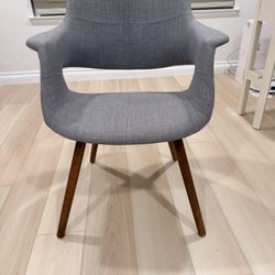 Grey Accent Chair MCM