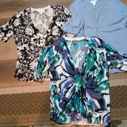 3 Large Short Sleeve Cardigans 