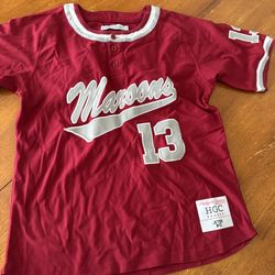 Derek Jeter stitched Small Kalamazoo Maroons high school jersey Michigan