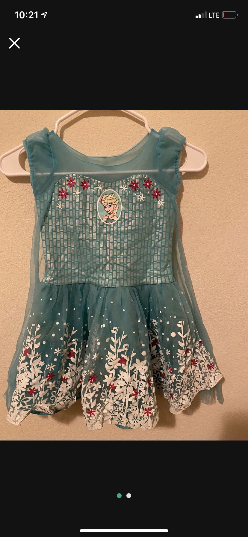 Disney Elsa Dress size:M