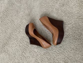 Steve Madden Brown Pannick Wedges