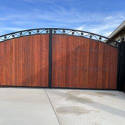 Metal gates and Wood