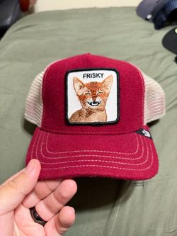Goorin Bros Hat Cap SnapBack Trucker The Farm Frisky Whisky Embroidered Patch RARE