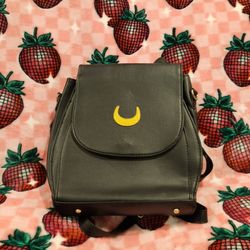 Black Crescent Moon Backpack