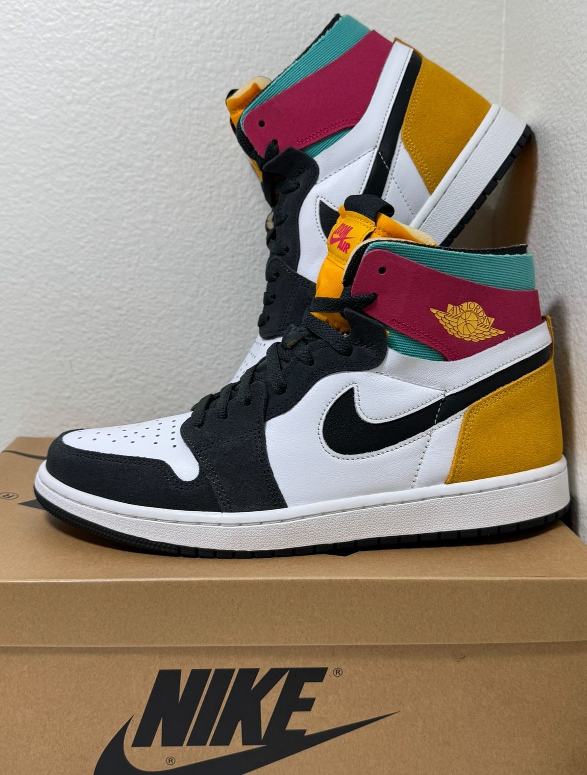 Size 11 - Air Jordan 1 Zoom Comfort High Multi-Color