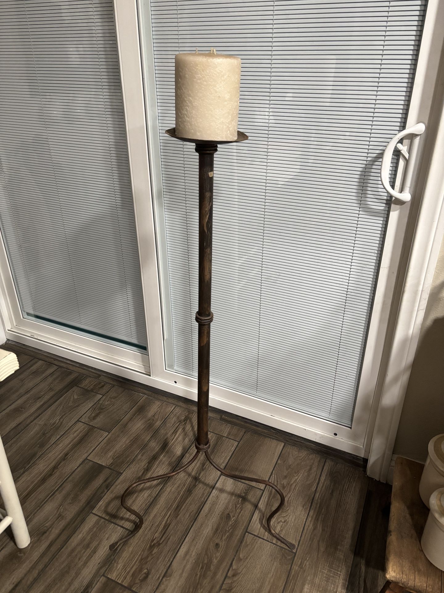 Large Metal Candle Holder