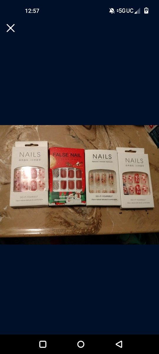 Holiday  Fake Nails Press On 