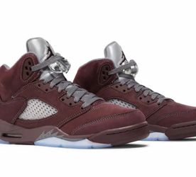 Burgundy 5s and the black and blue 5s