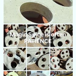 Rustic  Dragon fruit Trellis Topper 16 Inch Round Mounts On 4x4 Post