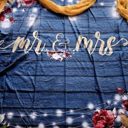 Mr & Mrs Backdrop