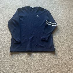 Michael Jordan long sleeve crewneck waffle leave