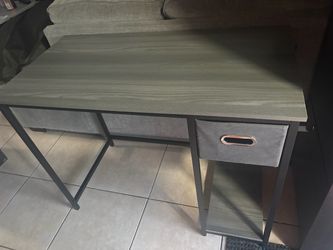 Small grey desk