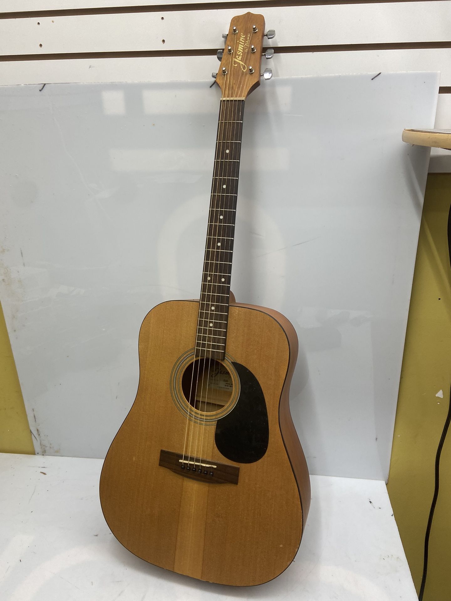 Jasmine S35 Dreadnought Acoustic Guitar Strings 6, Rosewood Fingerboard, Advanced X Bracing – Full-Size Guitar for Beginners & Others – Natural