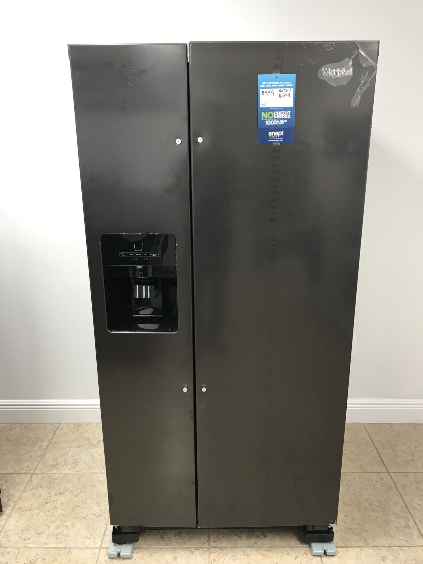 Whirlpool refrigerator 21 cu. ft. NEW! Take home for only $39 down EZ financing