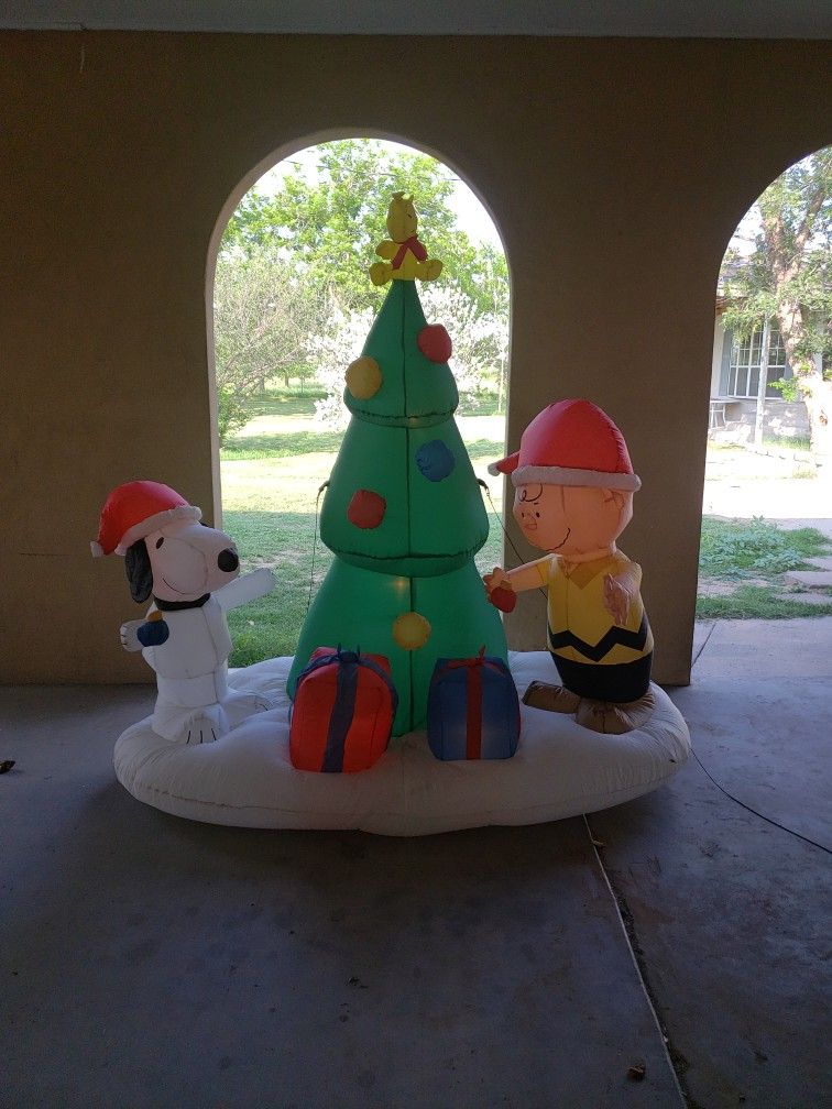 Charlie Brown and Snoopy Christmas Inflatable