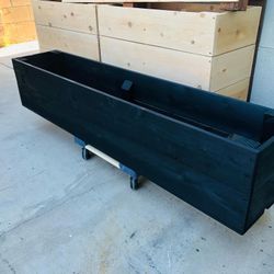 Woodworking Project Outdoor Planter Box With Cedar Redwood Custom Beautiful Gorgeous Garden Bed AC unit pool equipment heater cover