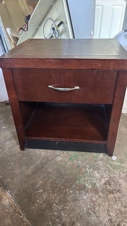 Oak red wood drawer