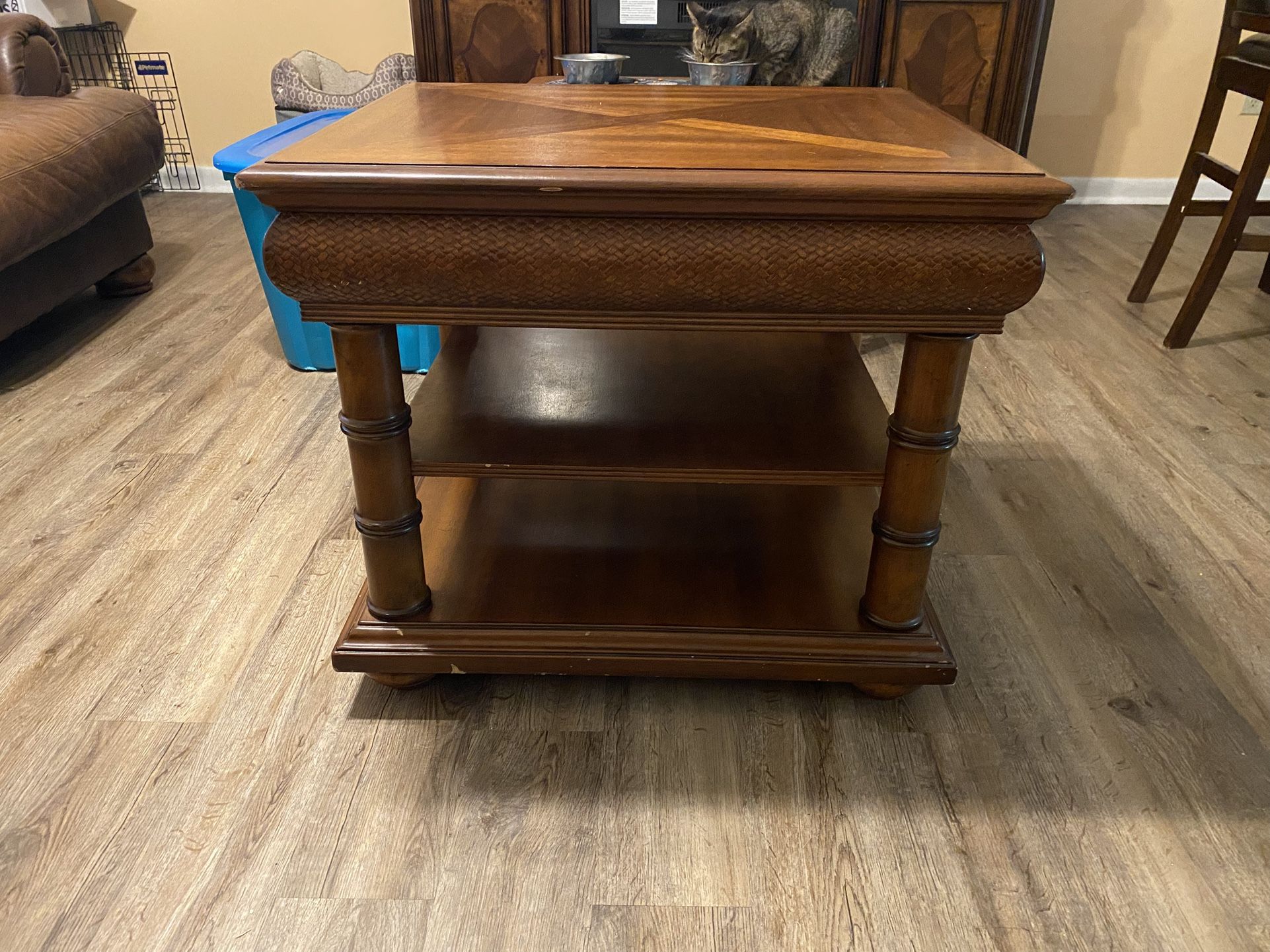Wooden 3-Tier End/Side Table