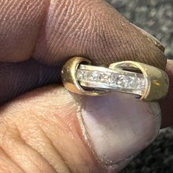 14 Carrot Gold With Diamonds