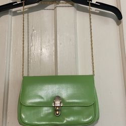 Vintage green with gold chain women’s purse