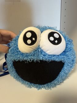 Sesame Street Cookie Monster Crossbody Bag Fuzzy Plush